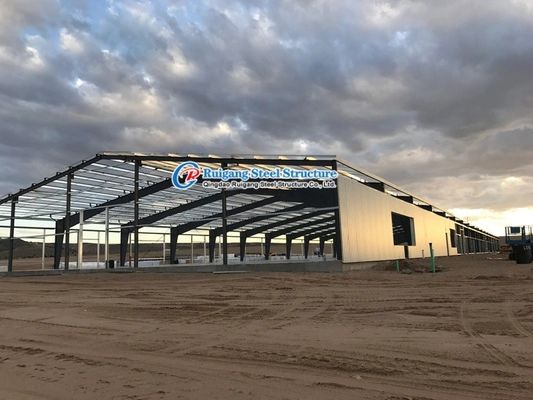 PEB 빌딩 금속 가벼운 철강 구조 창고 워크샵