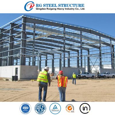 Environmental Prefabricated Light Steel Structure Construction Building Prefab Metal Warehouse With Office Room