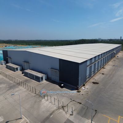 모듈식 강철 구조 창고 사용자 정의 가벼운 내구성