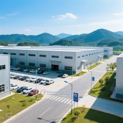 맞춤식 강철 구조 창고 높은 바람 저항 50+ 년 수명