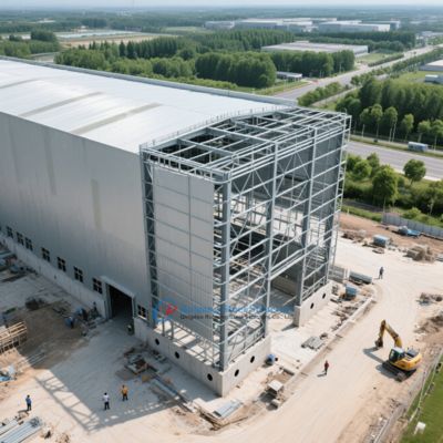 대형 경간 PEB 강철 구조 창고 건물