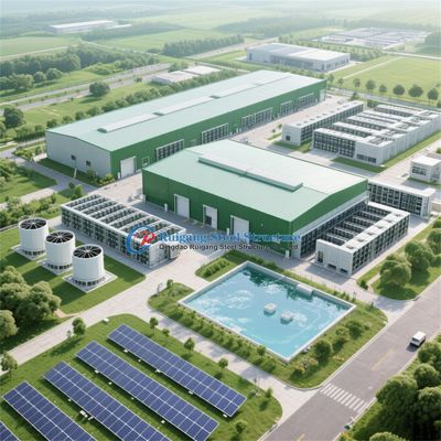 맞춤형 산업용 조립식 프리 엔지니어드 금속 강철 구조물 창고 건물