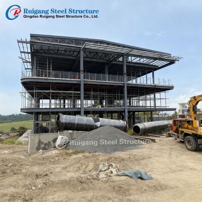 최대 풍속 300km/h의 조립식 강철 건물, 용융 아연 도금 및 Q355/Q235 강종